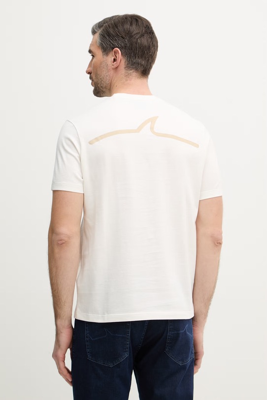 Odzież Paul&Shark t-shirt bawełniany 26411010 beżowy