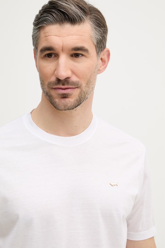 Paul&Shark t-shirt bawełniany biały 26411016