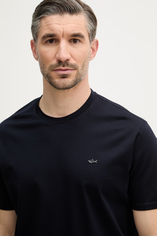 Paul&Shark t-shirt bawełniany granatowy 26411016