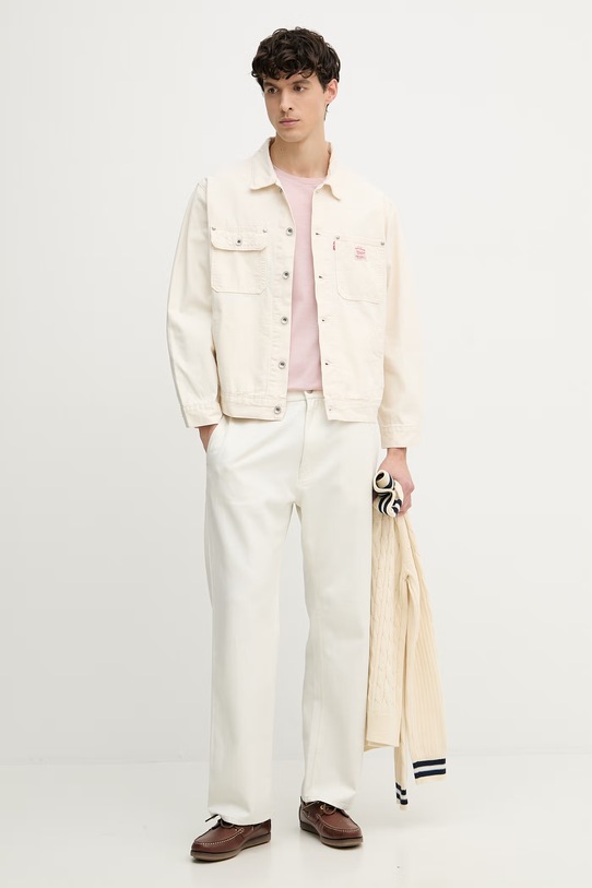 Paul&Shark T-shirt męski z lyocellem 26411041 różowy SS26