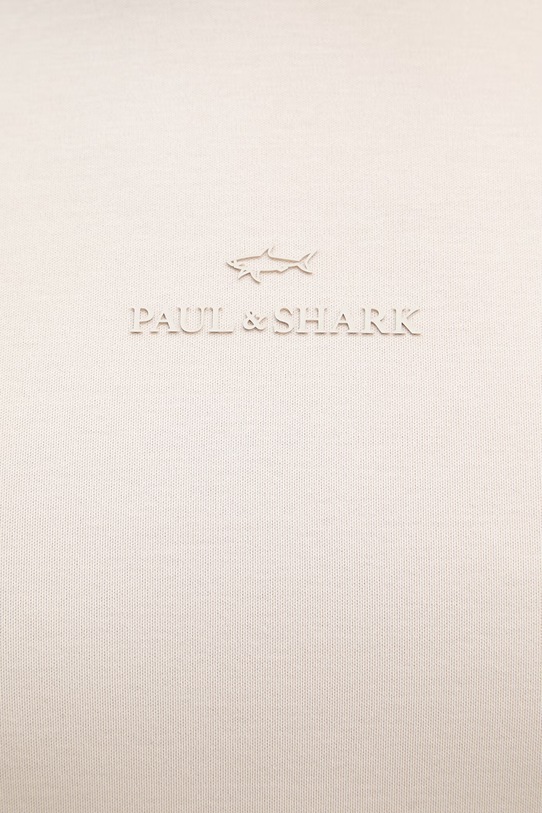 Paul&Shark t-shirt męski bawełniany 26411049 beżowy