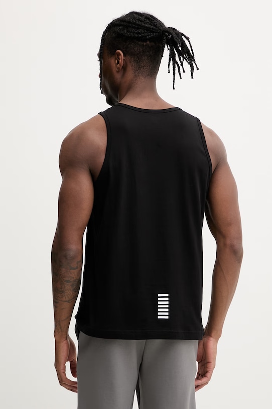 Odzież EA7 Emporio Armani top męski bawełniany AF10375.7M000295 czarny