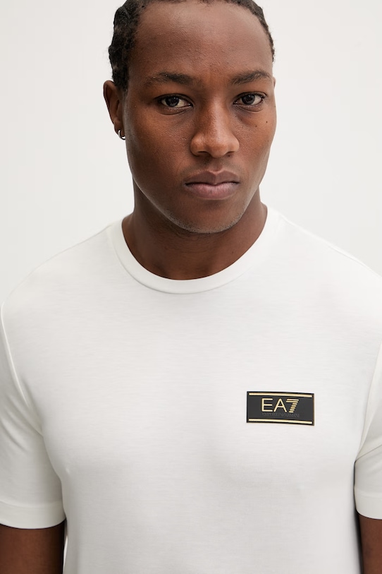 EA7 Emporio Armani t-shirt beżowy AF13739.7M001331