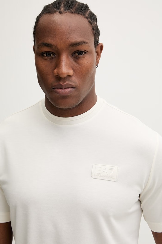 Μπλουζάκι EA7 Emporio Armani μπεζ AF13862.7M001357