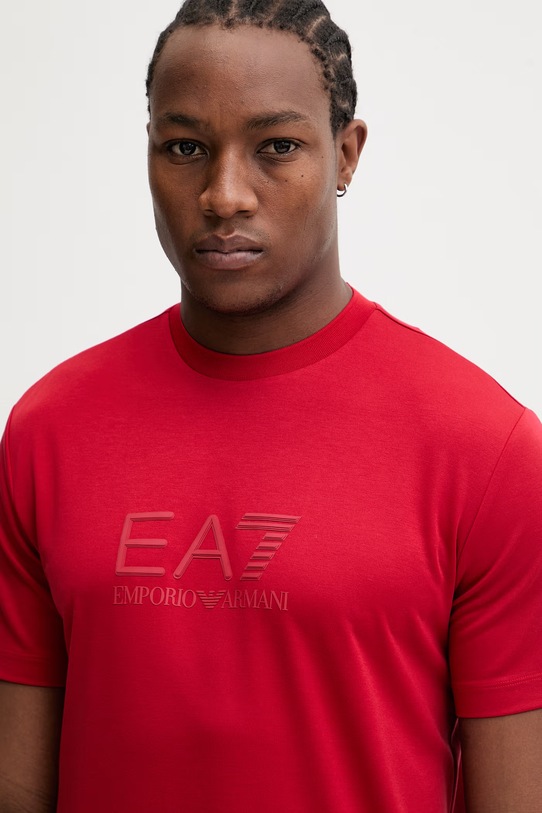EA7 Emporio Armani t-shirt czerwony AF13862.7M001358