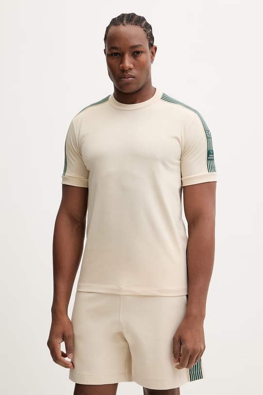 Kratka majica EA7 Emporio Armani Brez vzorca bež AF16548.7M001507