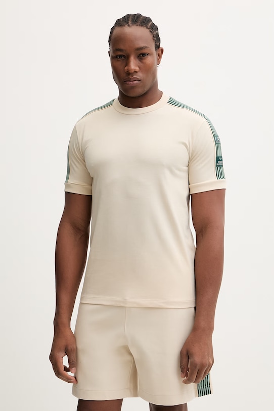 Kratka majica EA7 Emporio Armani Brez vzorca bež AF16548.7M001507