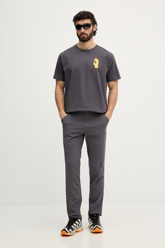 La Sportiva T-shirt αθλητικό ανδρικό βαμβακερό Crimp ZACT242 γκρί SS26