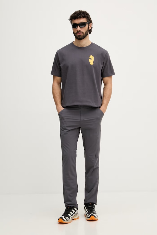 La Sportiva T-shirt αθλητικό ανδρικό βαμβακερό Crimp ZACT242 γκρί SS26