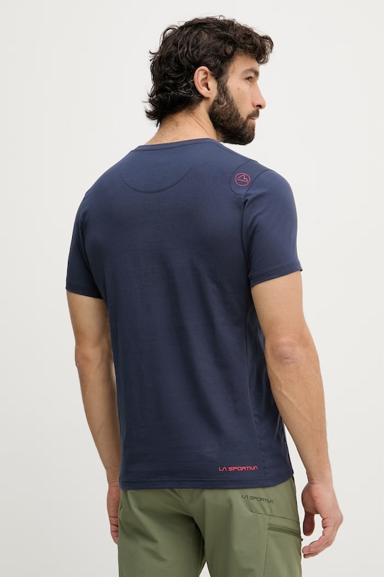Ρούχα La Sportiva T-shirt αθλητικό ανδρικό βαμβακερό Solution ZACT175 σκούρο μπλε
