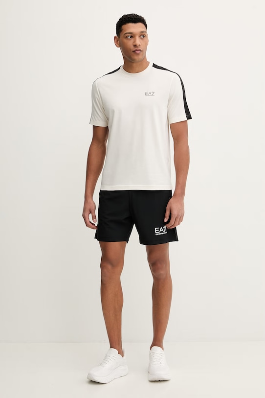 T-shirt προπόνησης EA7 Emporio Armani AF21787.7M001595 μπεζ SS26