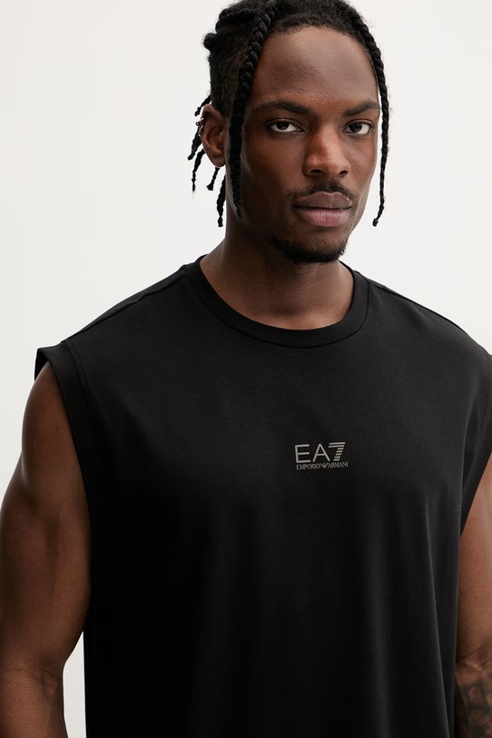 EA7 Emporio Armani top treningowy męski czarny AF21787.7M001622