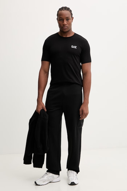 Μπλουζάκι EA7 Emporio Armani PJVQZ.8NPT26 μαύρο SS26