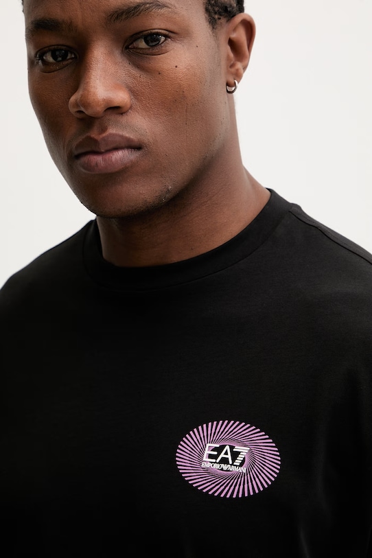EA7 Emporio Armani t-shirt bawełniany czarny AF22264.7M001419