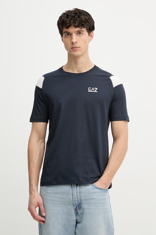 EA7 Emporio Armani T-shirt męski bawełniany granatowy AF10375.7M001624