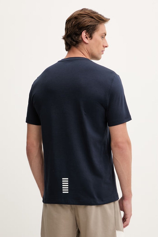 Одяг EA7 Emporio Armani футболка чоловіча з бавовною PJVQZ.8NPT27 темно-синій