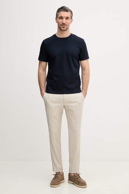 Joop! t-shirt bawełniany 30100493 granatowy SS26