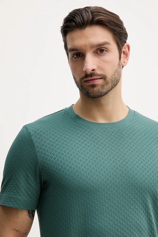 Joop! t-shirt bawełniany turkusowy 30100493