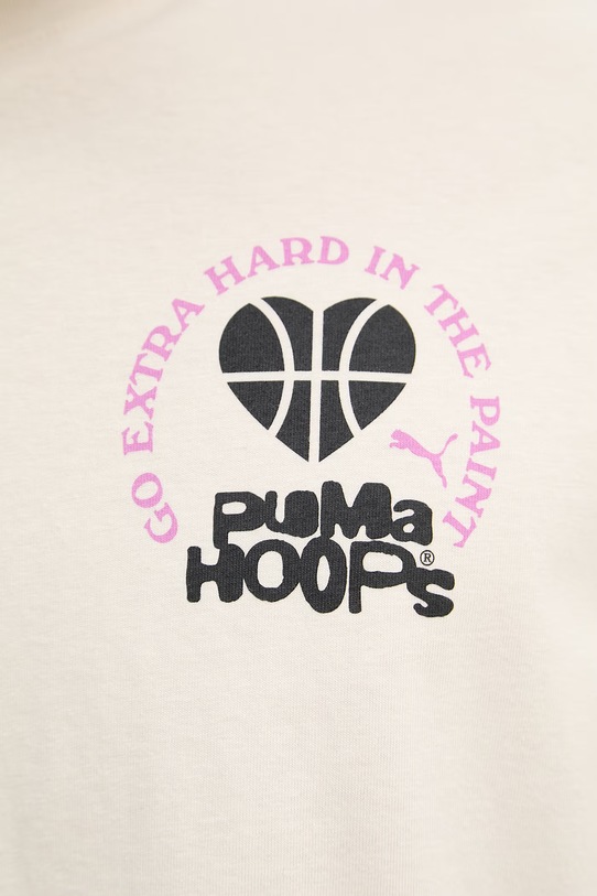 Puma T-shirt męski bawełniany Tee I 634999 beżowy