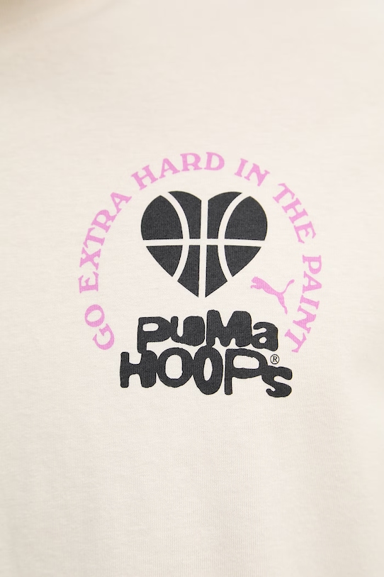 Puma T-shirt męski bawełniany Tee I 634999 beżowy