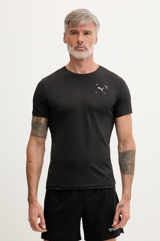 Odzież Puma T-shirt treningowy męski Illustration Graphic 528446 czarny