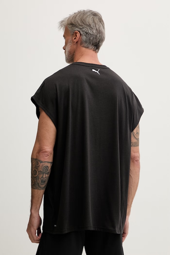 Odzież Puma T-shirt treningowy męski GRAPHIC CUTOFF 528529 czarny