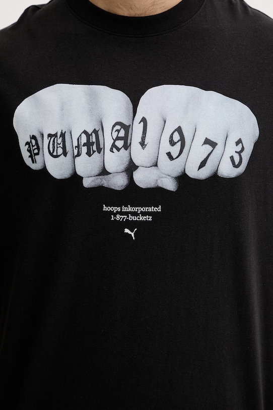 Puma t-shirt męski bawełniany Swish 634658 czarny