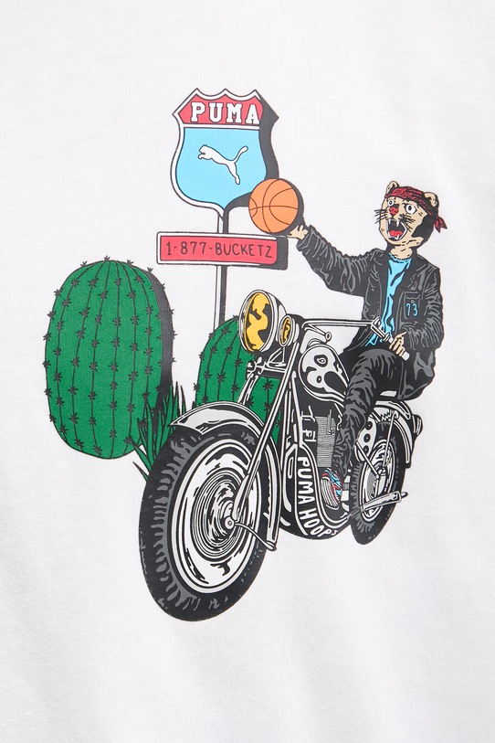 Puma T-shirt męski bawełniany ATW Dylan Tee biały 635058