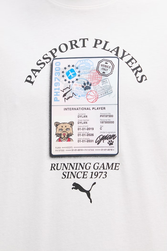 Puma t-shirt ανδρικό βαμβακερό ATW Dylan Tee 635060 μπεζ