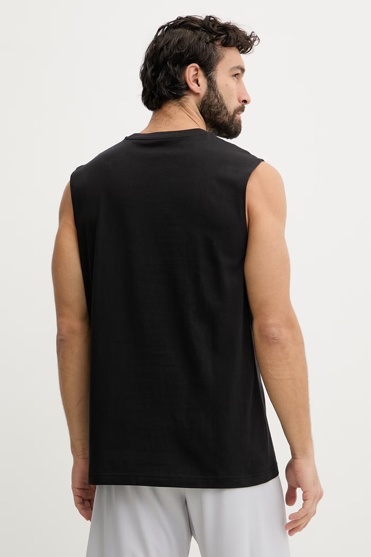 Odzież Puma t-shirt męski bawełniany Essential Logo 682626 czarny