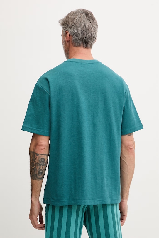 Odzież Puma T-shirt męski z bawełną Essential elevated 692018 turkusowy