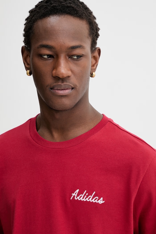 Pamučna majica adidas Novelty Bowl crvena JZ5035