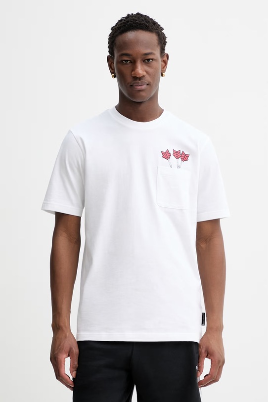 Odzież adidas t-shirt bawełniany Novelty JZ5041 biały