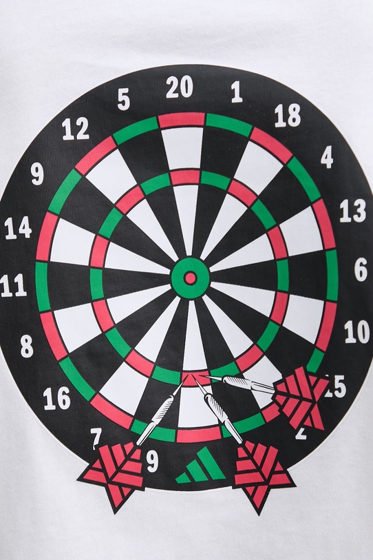 Βαμβακερό μπλουζάκι adidas Novelty JZ5041 λευκό