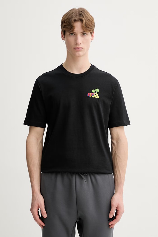 adidas t-shirt bawełniany Mini Surf bawełna czarny KB2520