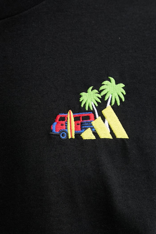 adidas t-shirt bawełniany Mini Surf KB2520 czarny