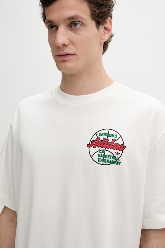 Μπλουζάκι adidas Originals Tournament μπεζ KB7846