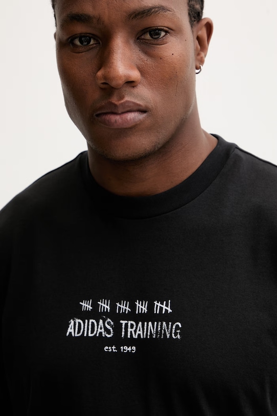 adidas Performance t-shirt treningowy męski czarny KB9399