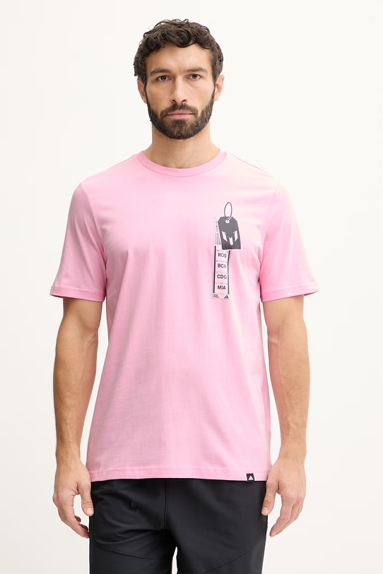 Odzież adidas Performance t-shirt treningowy KB9486 różowy