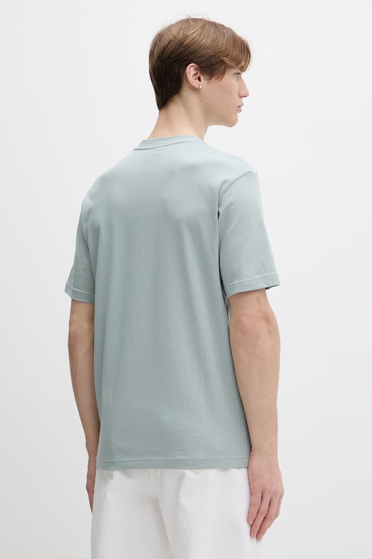 Odzież adidas t-shirt bawełniany KC0882 turkusowy