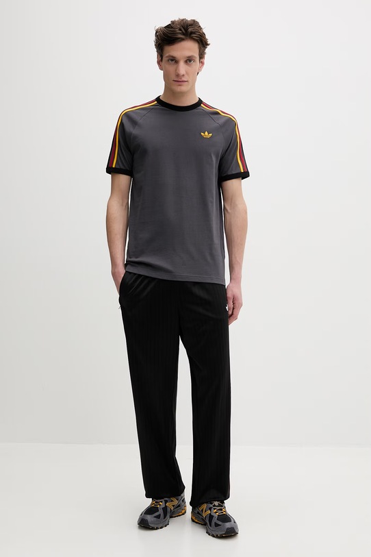 Βαμβακερό μπλουζάκι adidas Originals KC8637 γκρί SS26