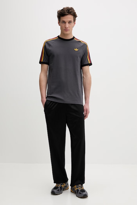 Βαμβακερό μπλουζάκι adidas Originals KC8637 γκρί SS26