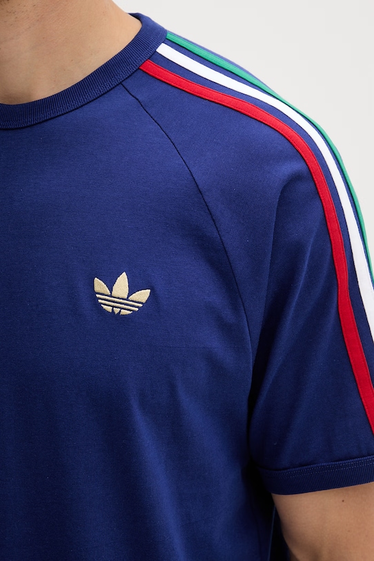 adidas Originals tricou pentru bărbați din bumbac KC8641 bleumarin