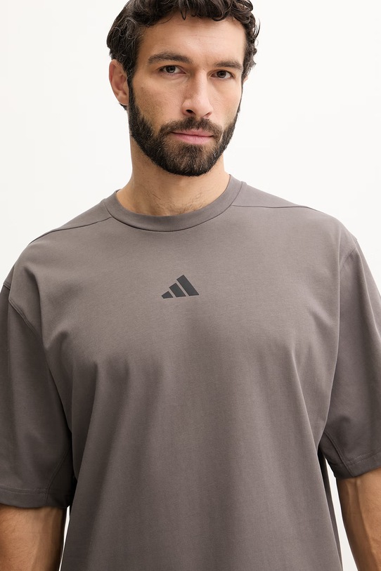 adidas Performance t-shirt treningowy szary KD0325