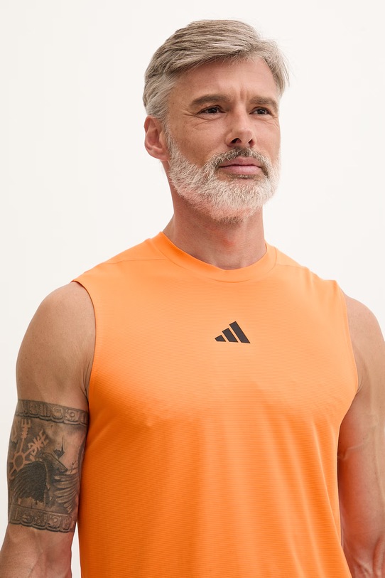 adidas Performance top treningowy męski pomarańczowy KD0374