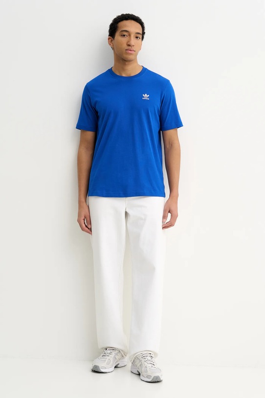 Bavlnené tričko adidas Originals Trefoil KD1316 modrá SS26