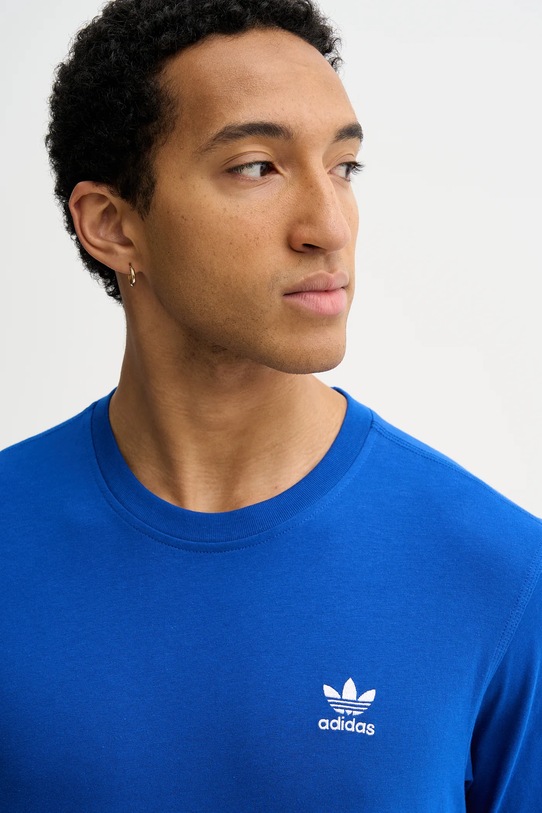 Bavlnené tričko adidas Originals Trefoil modrá KD1316