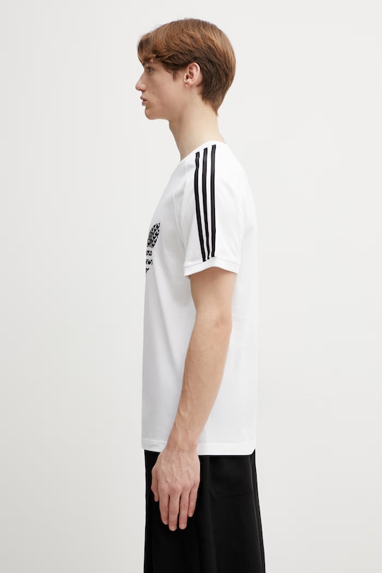 adidas Originals t-shirt bawełniany KD1360 biały SS26