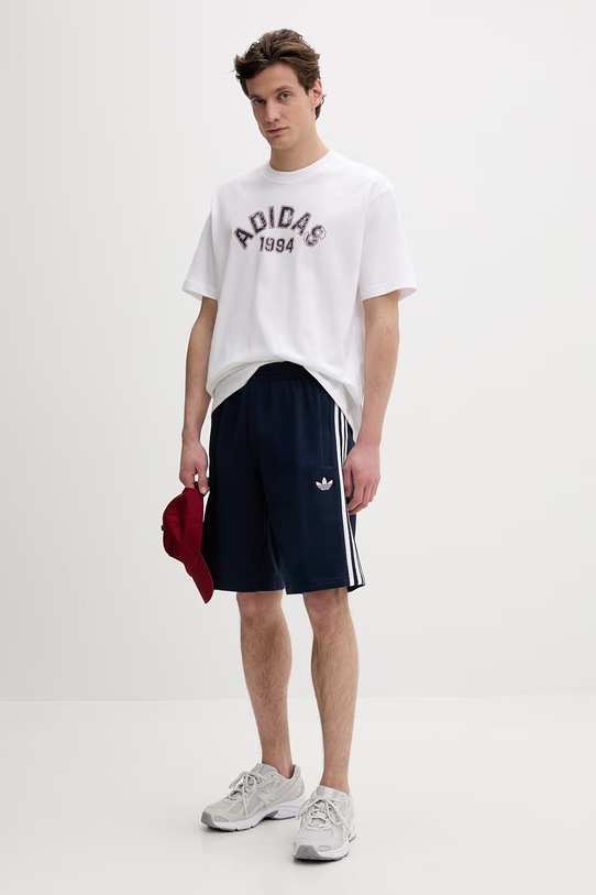 Βαμβακερό μπλουζάκι adidas Originals KD6550 λευκό SS26