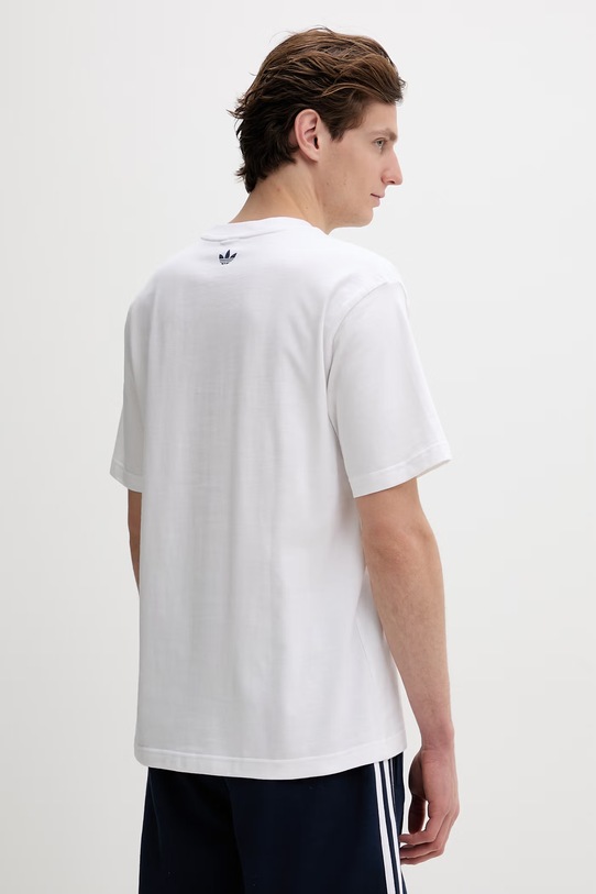 Ρούχα Βαμβακερό μπλουζάκι adidas Originals KD6550 λευκό